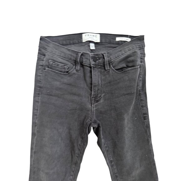 FRAME Women’s Black Skinny Jeanne Jeans Size 27 - Picture 5 of 6